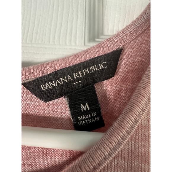 Banana Republic Sleeveless Layered Look Tank – Pink/White – Size M - Picture 5 of 6